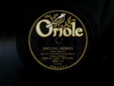 Sing You Sinners, Take 3,  by Imperial Dance Orchestra, (Adrian Schubert Orchestra), 1930