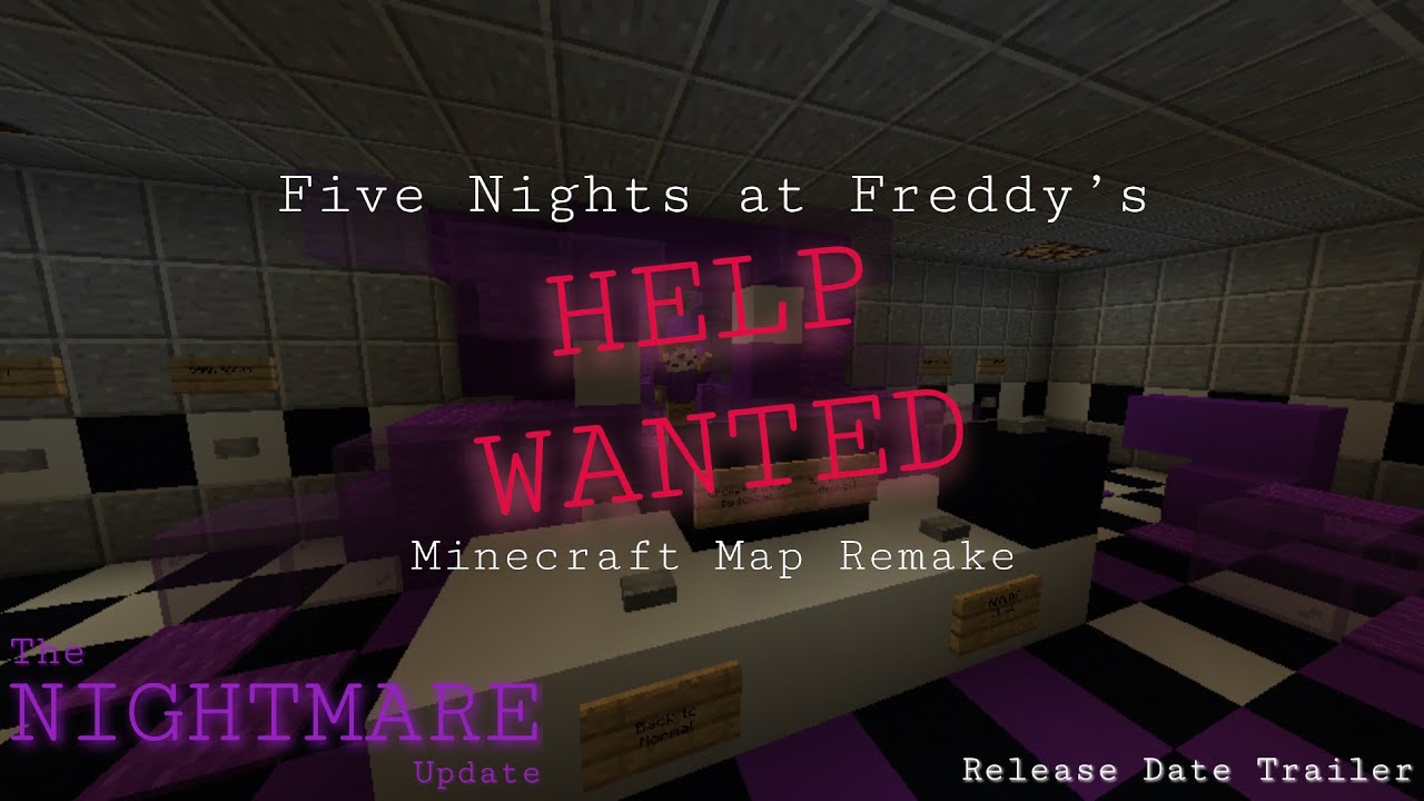 Five Nights at Freddy's 4 Minecraft Map Remake Minecraft Map