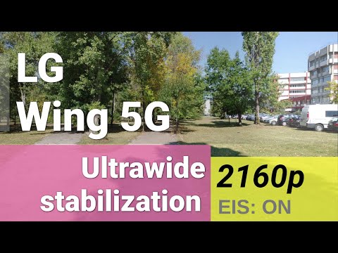 LG Wing 2160p@30fps Ultrawide video stabilization test