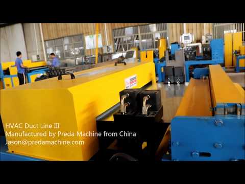 Auto duct production line 3 from Preda Machine under testing for European customer!