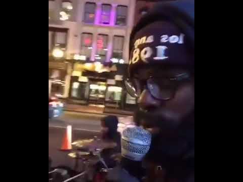 Man continues to sing thru the hate