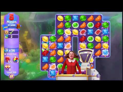 Wonka's World of Candy Level 509 - NO BOOSTERS + FULL STORY 🍫 | SKILLGAMING ✔️