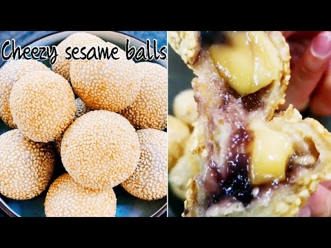 Sesame balls with cheese | Cheezy Jian Dui