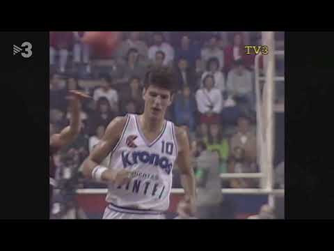 Drazen Petrovic 1986 FIBA European Supercup G2 FC Barcelona - Cibona Zagreb