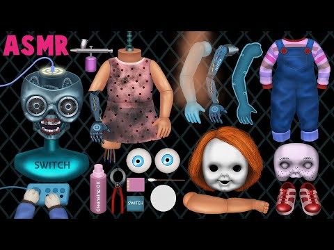 [ASMR|스톱모션]  Transforming from an abandoned doll to a celebrity doll🤖 | Chucky | Stop motion