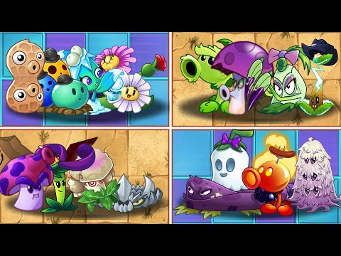 Pvz 2 Max Level Plant Teams vs 6 Zombie Teams - Who is strongest? Plants vs Plants