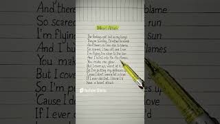 Heart Attack Lyrics ~Song by Demi Lovato #heartattack #lyrics #demilovato
