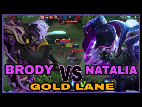 brody perfect skills against asassins | goldlane gameplay ~ brody item build #MLBB#brodytopglobal