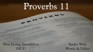 Proverbs 11 - Holy Bible - New Living Translation (NLT) Audio Bible With Video