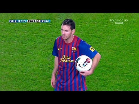 INSANE Messi Hat-Trick vs Atletico Madrid (Home) 2011-12 English Commentary HD 1080i50
