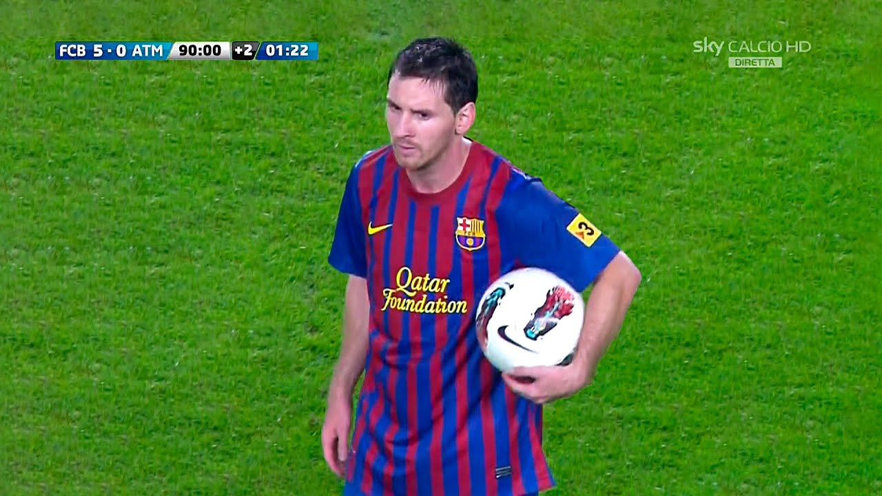 INSANE Messi Hat-Trick vs Atletico Madrid (Home) 2011-12 English Commentary HD 1080i50