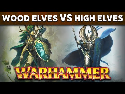 Wood Elves vs High Elves Warhammer Fantasy 8th Edition Battle Report