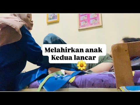 Water breaks and the head is born immediately #giving birth #secondchild