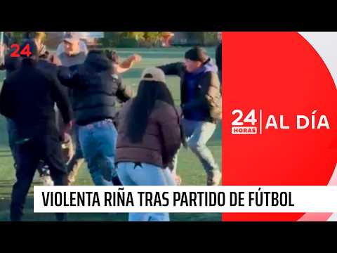 VIDEO: violenta riña tras partido de fútbol amateur en La Araucanía | 24 Horas TVN Chile