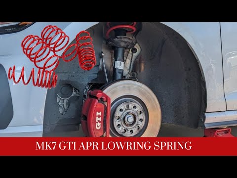 MK7 GTI Gets APR lowering springs (perfect ride height!!)