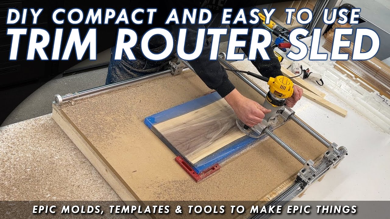 Small Trim Router Sled - Easily Flatten Wood Projects Up To 24