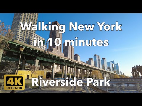 【4K】Walking New York #135 | Riverside Park | From W 72nd St to W 68th St | Upper West Manhattan