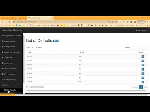 Library Time Monitoring in PHP Application Projects