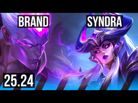 BRAND vs SYNDRA (MID) | Summon Aery | KR Grandmaster | 25.24