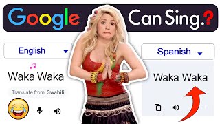 Google sings WAKA WAKA ⚽️ | Google Translate 🤖 | Aju A'kay |  #worldcup2022
