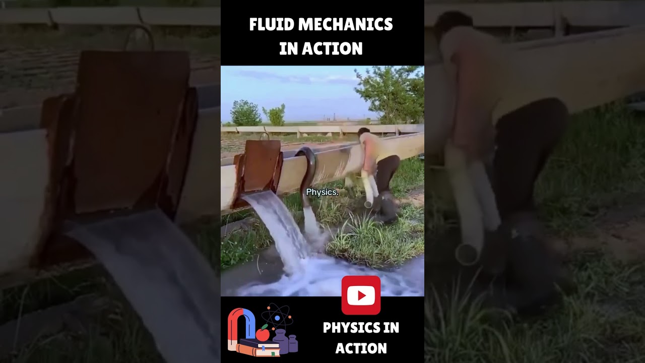 Fluid Mechanics + Conservation of Energy in Action! #physics #vcankanpur #fluidmechanics #energy