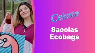 Sacolas reutilizáveis Ecobags Celeste