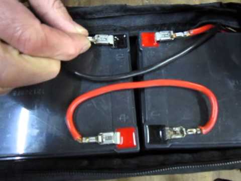 Fixing battery spade connectors