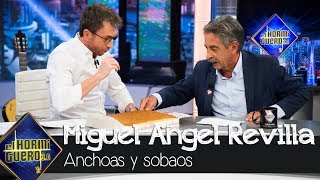 Miguel Ángel Revilla sorprende a Pablo Motos con anchoas y un sobao - El Hormiguero 3.0