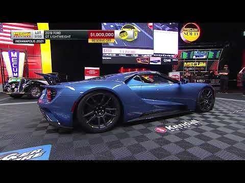 2019 Ford GT Lightweight Sells for $1,100,000// Mecum Indy 2021