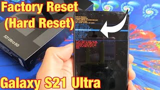 How to Factory Reset (Hard Reset) Galaxy S21 Ultra