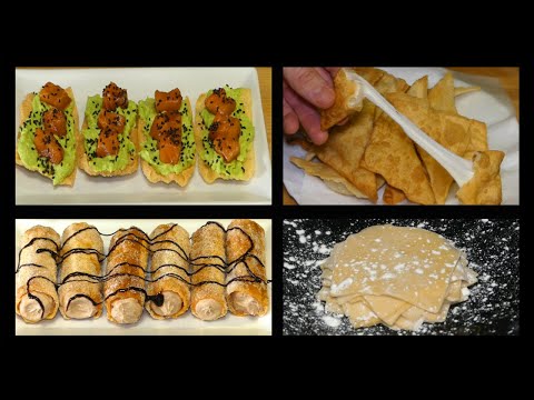3 ideas fáciles con pasta Wontón frita.