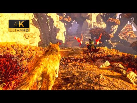 Atreus races Angyrboda with Wolf Transformation - God of War Ragnarok