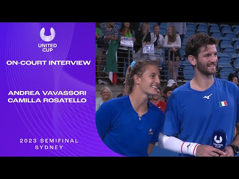 Rosatello/Vavassori On-Court Interview | United Cup 2023 Semifinal