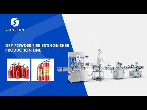 , title : 'ZONESUN Dry Powder Fire Extinguisher Packaging Production Line Can be Customized'