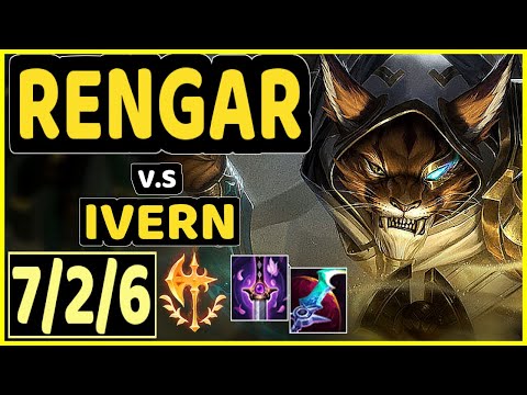 GILIUS (RENGAR) vs IVERN - 7/2/6 KDA JUNGLE GAMEPLAY - EUW Ranked GRANDMASTER