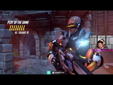 JAKE NANO SOLDIER 76 - POTG! [ OVERWATCH SEASON 24 TOP 500 ]