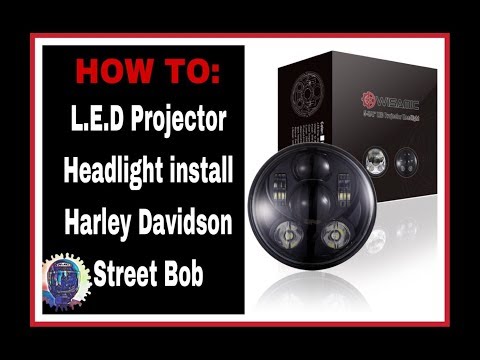 Daymaker style LED 5 3/4” headlight install - Harley Davidson Street Bob