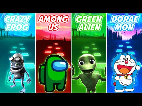 Crazy Frog vs Among Us vs Green Alien vs Doraemon - Tiles Hop EDM Rush