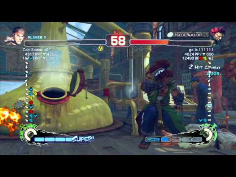 SSF4 AE: Captain Sawada (Ryu) vs galtu (Akuma) - Ranked Match (720p HD)