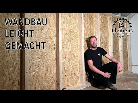 Wand selber bauen 🔨 - Der Zimmermann zeigt euch wie es gemacht wird! (Teil 1)