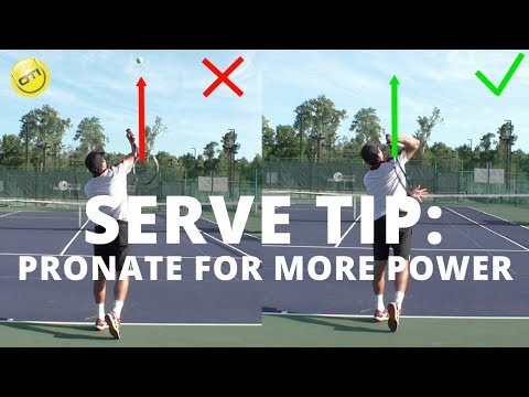Tennis Serve Tip: How To Pronate For More Power