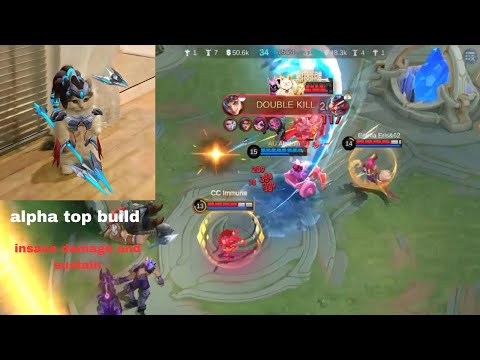 Almost savage alpha insane damage build | MOBA LEGEND 