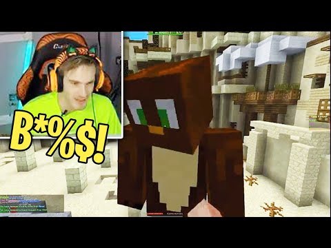 So PEWDIEPIE called me the B WORD on his Minecraft stream...