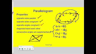 Geometry Sem 2 Exam Review - Chapter 7 Polygons & Quadrilaterals