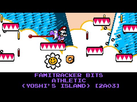 Famitracker Bits - Athletic (Super Mario World 2: Yoshi's Island) [2a03]