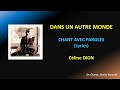 CELINE DION - DANS UN AUTRE MONDE - PAROLES (Lyrics) HQ