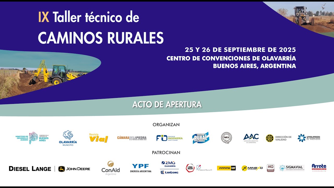 Presentación del IX Taller de Caminos Rurales por parte de las Autoridades.