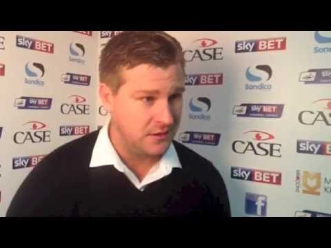 Karl Robinson's disappointment at Carlisle defeat
