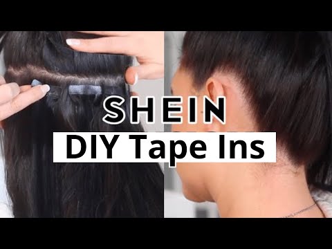 HOW TO APPLY TAPE IN HAIR EXTENSIONS AT HOME (VERY...