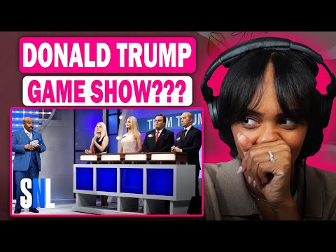 FIRST TIME REACTING TO | Celebrity Family Feud Political Edition | SNL | CLINTON VS TRUMP